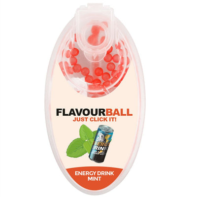 100 stk Energy Drink Mint Flavour Balls i Pod - Aroma Kugler fra FLAVOUR BALLS hos The Prince Webshop
