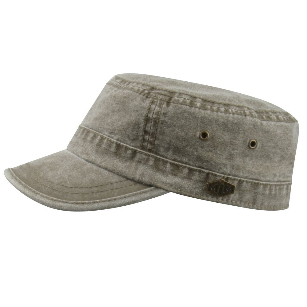 MJM Fidel Army Cap Olivengrøn Bomuld - S (56 cm) - Army Cap fra MJM Hats hos The Prince Webshop