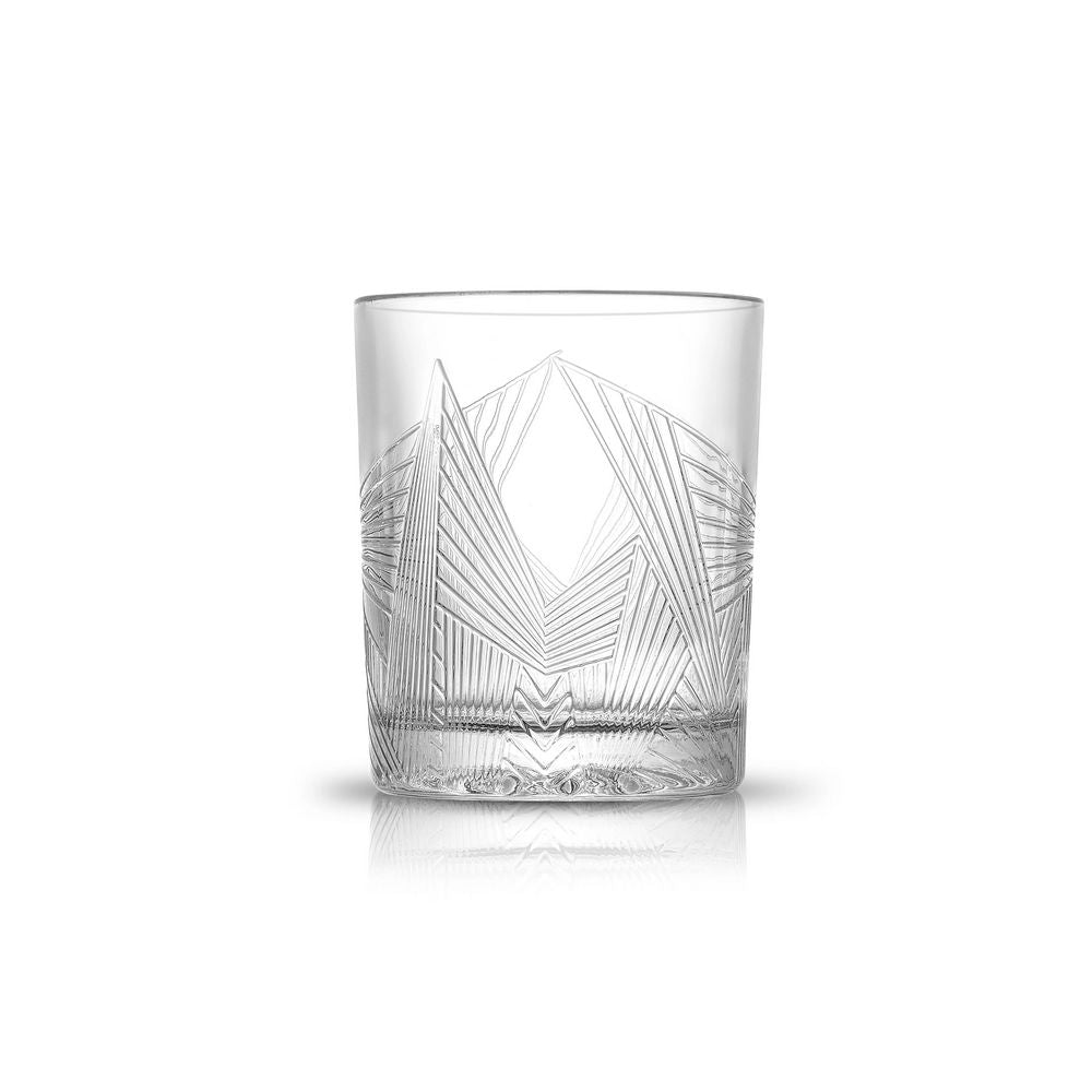 Gatsby Art Deco Whiskey Glasses - Sæt af 6 Whisky Glas - Whiskey Glas fra JoyJolt USA hos The Prince Webshop