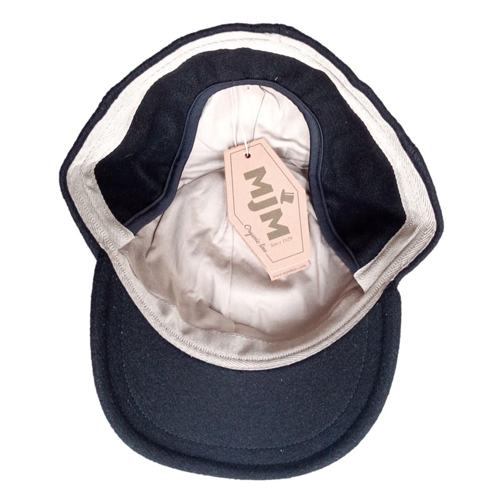 MJM Baseball Cap 100% Eco Merino Wool Black med Øreflapper - Baseball Cap fra MJM Hats hos The Prince Webshop