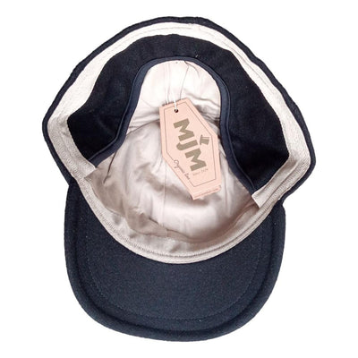 MJM Baseball Cap 100% Eco Merino Wool Black med Øreflapper - Baseball Cap fra MJM Hats hos The Prince Webshop