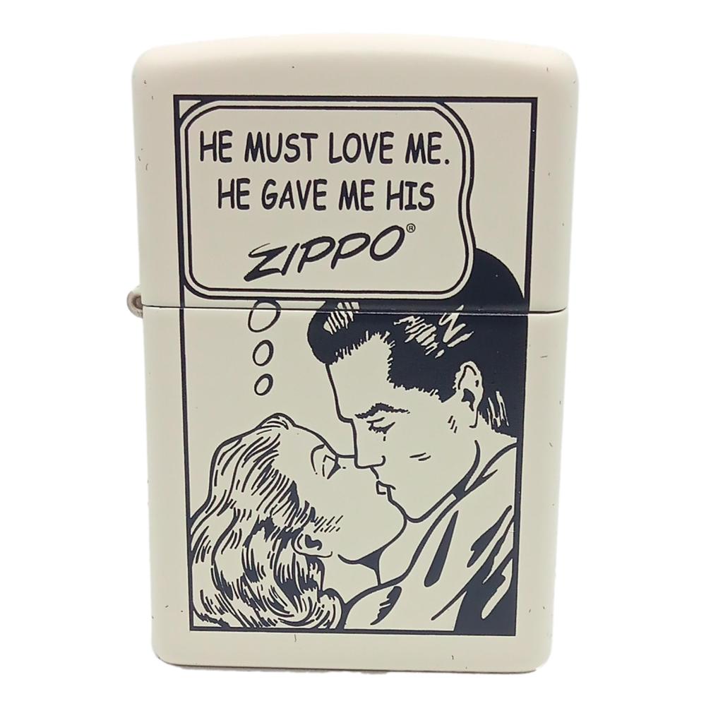 Zippo Lighter Comic - He must love me. He gave me his ZIPPO - Zippo Lighter fra Zippo hos The Prince Webshop