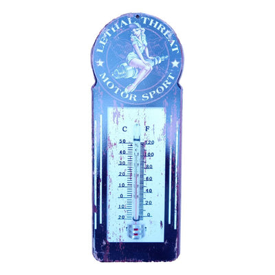 Retroworld Lethal Threat Motor Sport Pin-up Thermometer - Termometer fra Retroworld hos The Prince Webshop