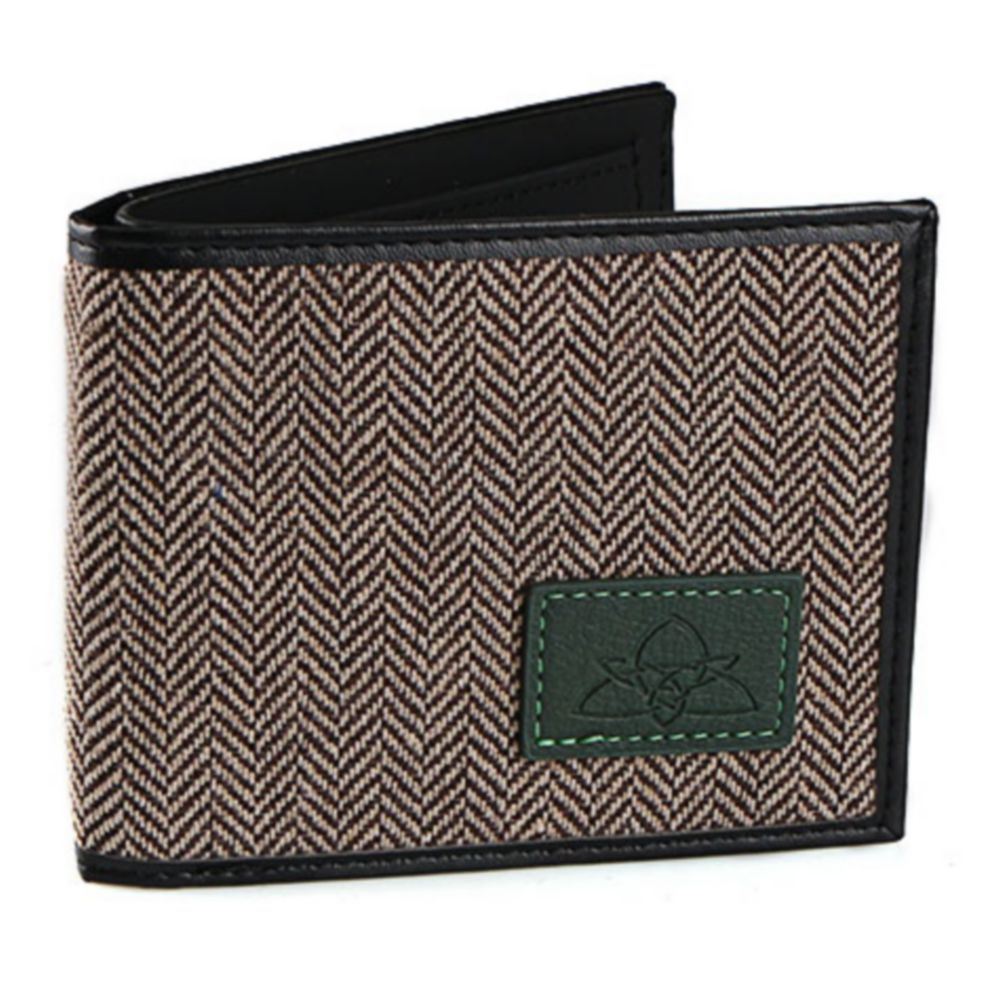 Celtic Ore Tweed Wallet Brown Herringbone - Brun Bi-Fold Tegnebog - Tegnebog fra Celtic Ore Tweed hos The Prince Webshop