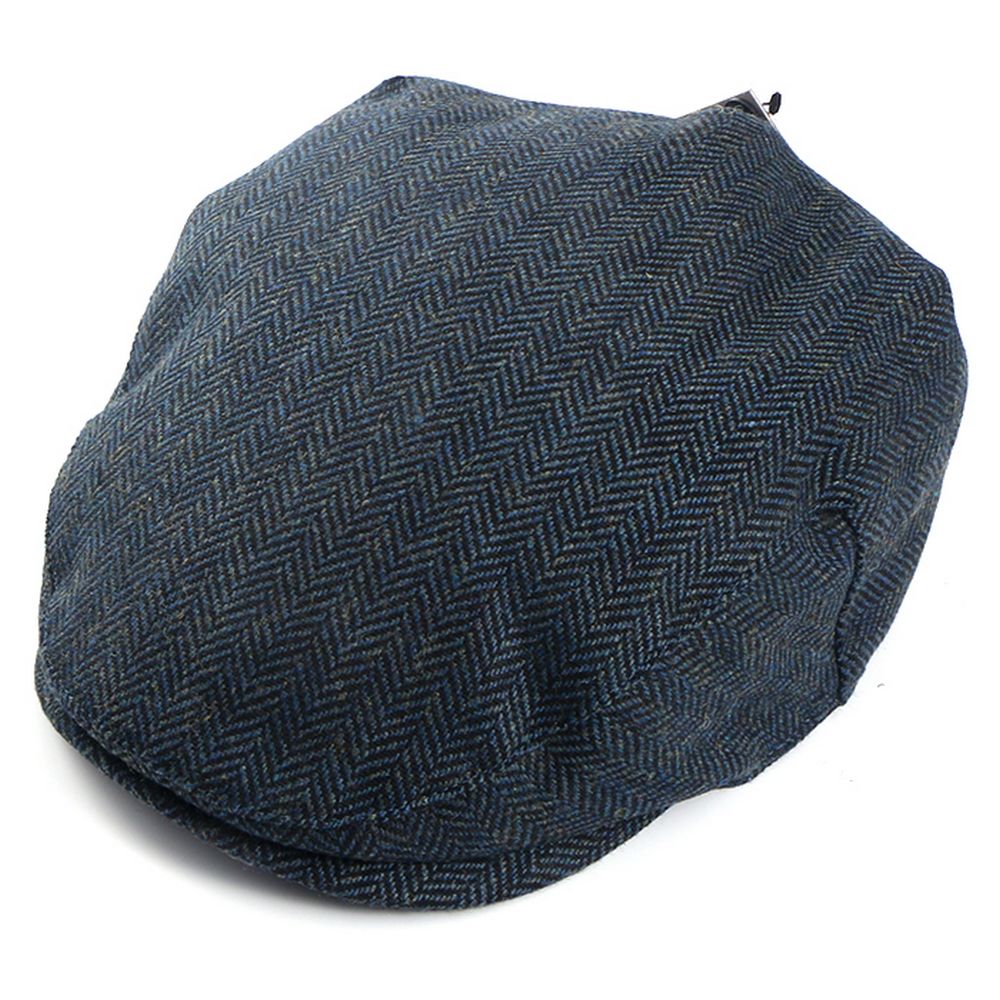 Celtic Ore Blue Herringbone Tweed Cap - Flat Cap fra Celtic Ore Tweed hos The Prince Webshop