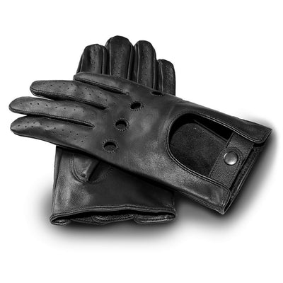 James Hawk Leather Driving Gloves - Sorte - Handsker fra James Hawk hos The Prince Webshop