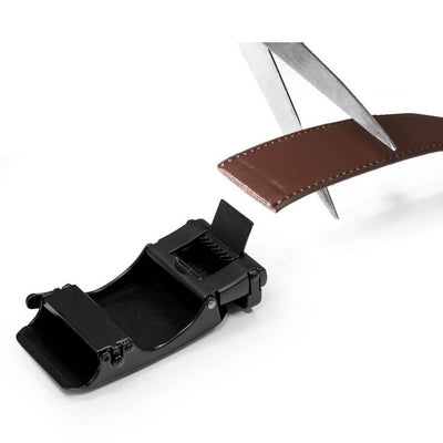 James Hawk Automatic Belt - Brown - Auto Lock Bælte i 2 Størrelser - Bælte fra James Hawk hos The Prince Webshop