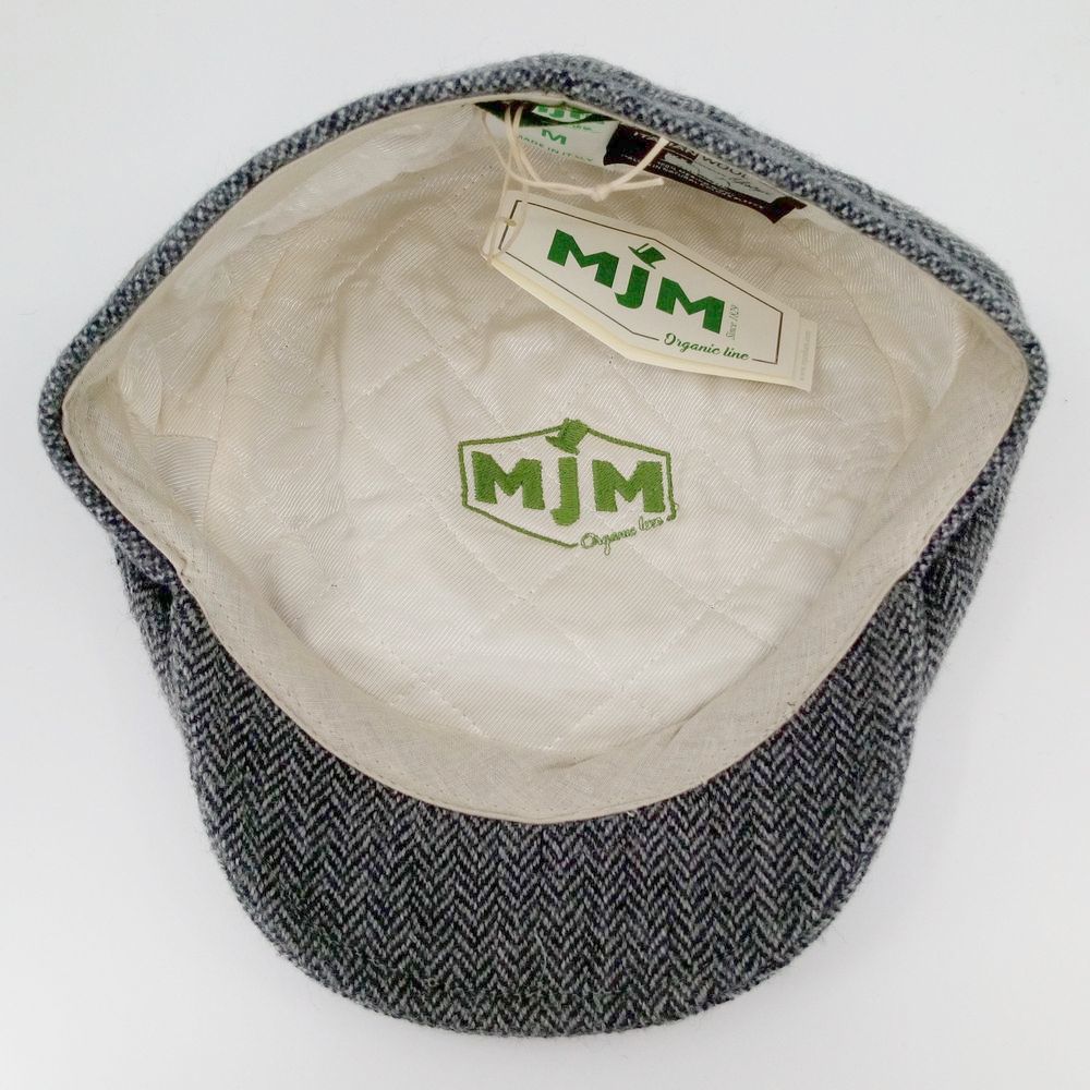 MJM Jordan – 100% Eco Merino Wool - Lysegrå Sildeben - Flat Cap fra MJM Hats hos The Prince Webshop