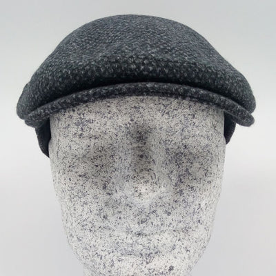 MJM Jordan Virgin Wool Sixpence - Anthracit Dot - Flat Cap fra MJM Hats hos The Prince Webshop