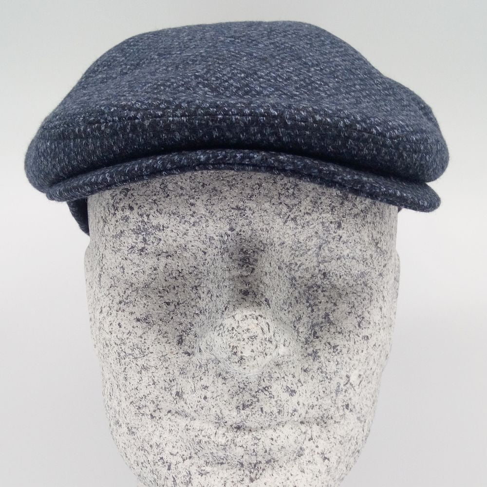 MJM Jordan Virgin Wool Sixpence - Navy Dot - Flat Cap fra MJM Hats hos The Prince Webshop