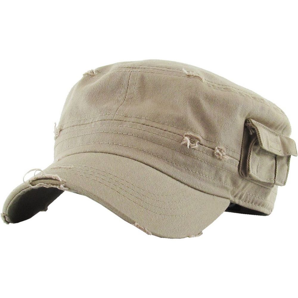 Ethos Army Cadet Cap i 100% Bomuld Distressed - 3 FARVER - Army Cap fra Ethos hos The Prince Webshop