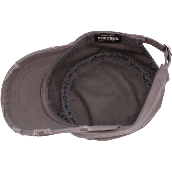 KBEthos Vintage Cadet Hat i 100% Bomuld - 9 Herre Farver - Army Cap fra Ethos hos The Prince Webshop