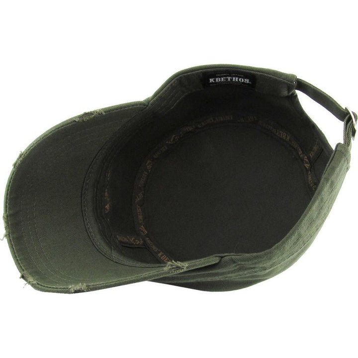 KBEthos Vintage Cadet Hat i 100% Bomuld - 9 Herre Farver - Army Cap fra Ethos hos The Prince Webshop