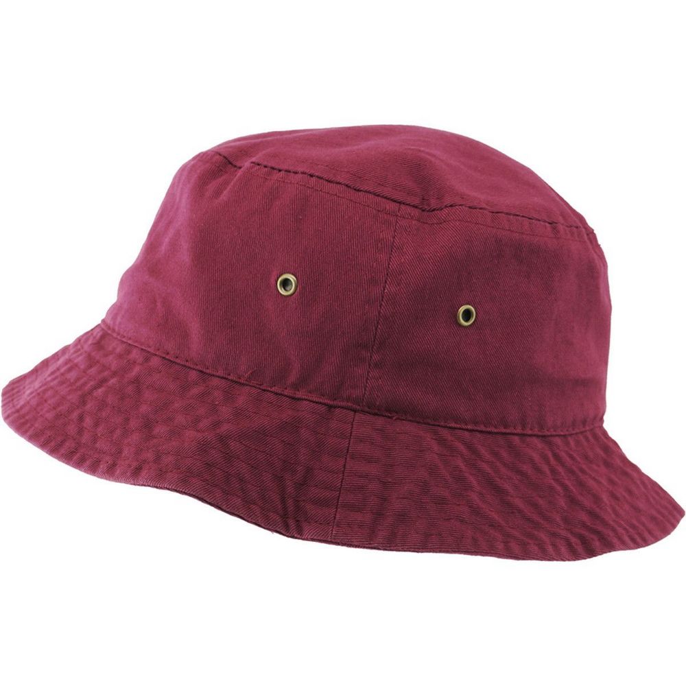 Ethos Cotton Bucket Hat - Vinrød Bomuld Bøllehat - Bucket Hat fra Kim & Bae Classic Headwear hos The Prince Webshop