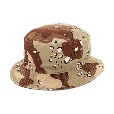 Ethos Cotton Bucket Hat - Desert Camo Bomuld Bøllehat - Bucket Hat fra Kim & Bae Classic Headwear hos The Prince Webshop