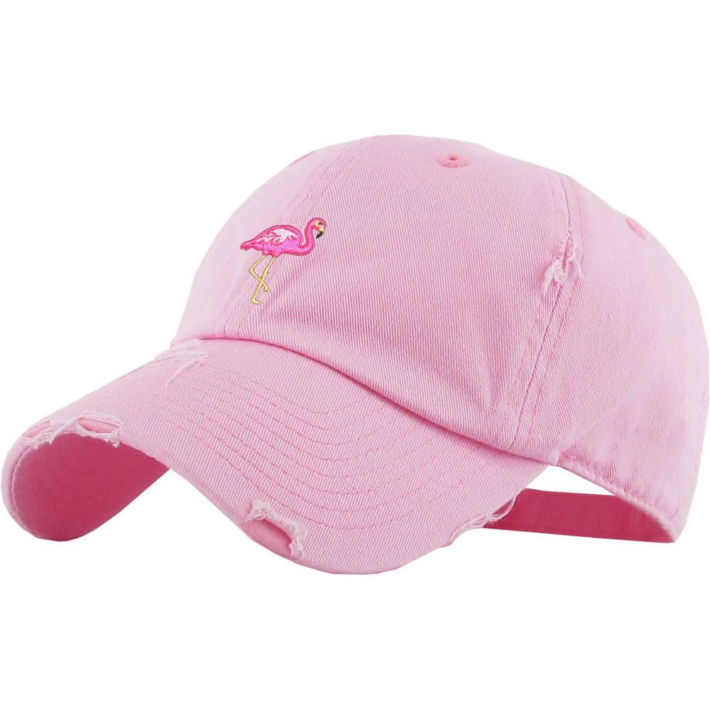 FLAMINGO Vintage DAD Hat - vælg mellem 3 Farver - Baseball Cap fra Ethos hos The Prince Webshop