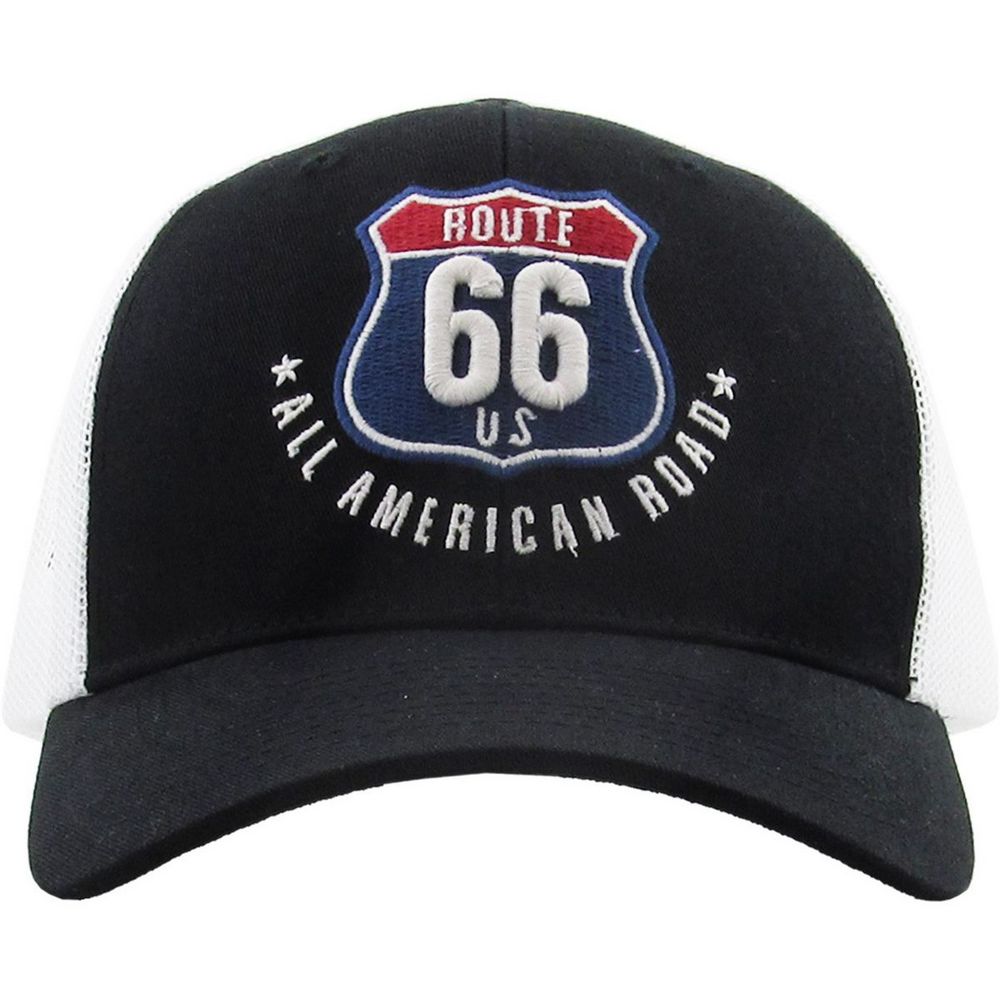 ROUTE 66 Meshback Ballcap - vælg mellem 4 Farver - Baseball Cap fra Ethos hos The Prince Webshop