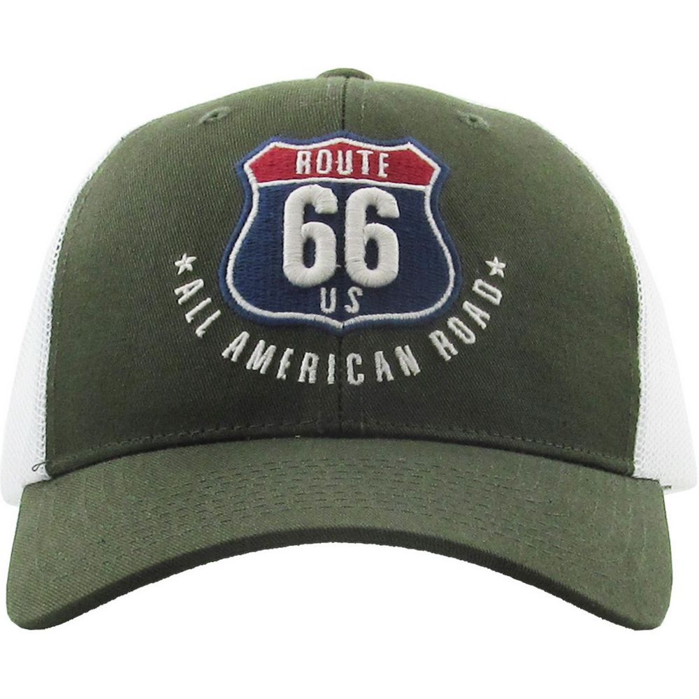 ROUTE 66 Meshback Ballcap - vælg mellem 4 Farver - Baseball Cap fra Ethos hos The Prince Webshop