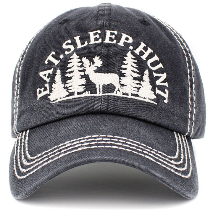 Eat Sleep Hunt Vintage Ballcap - vælg mellem 4 farver - Baseball Cap fra Ethos hos The Prince Webshop