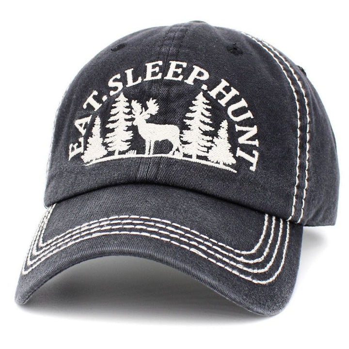 Eat Sleep Hunt Vintage Ballcap - vælg mellem 4 farver - Baseball Cap fra Ethos hos The Prince Webshop