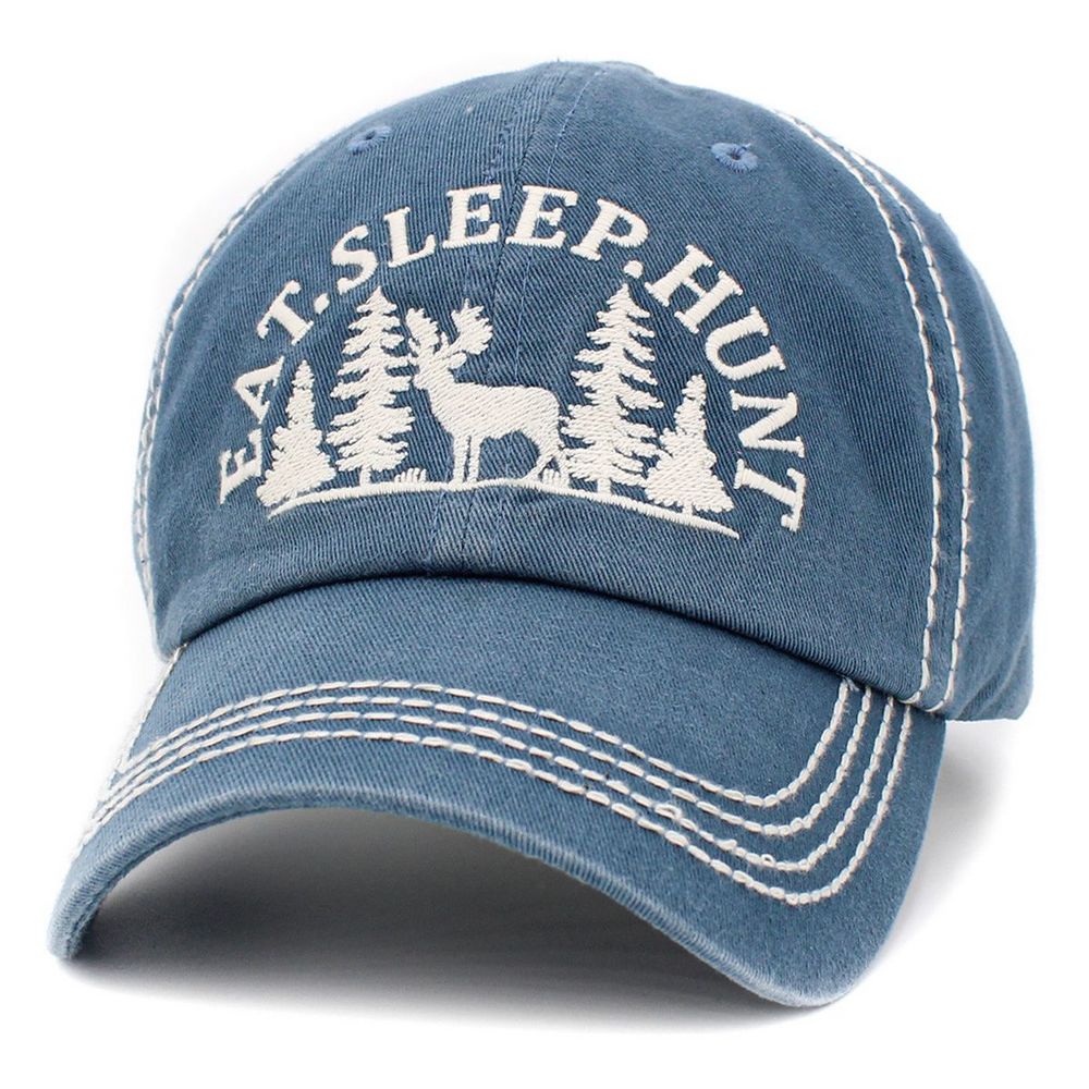 Eat Sleep Hunt Vintage Ballcap - vælg mellem 4 farver - Baseball Cap fra Ethos hos The Prince Webshop