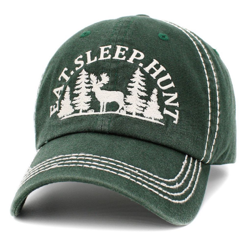 Eat Sleep Hunt Vintage Ballcap - vælg mellem 4 farver - Baseball Cap fra Ethos hos The Prince Webshop