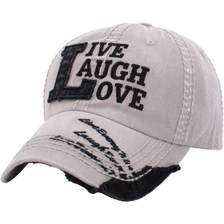 LIVE, LAUGH, LOVE Vintage Ball Cap - vælg mellem 8 farver - Baseball Cap fra Ethos hos The Prince Webshop