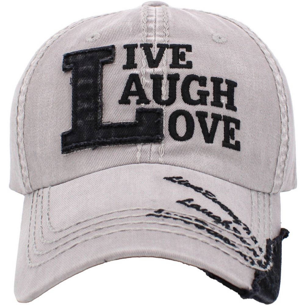 LIVE, LAUGH, LOVE Vintage Ball Cap - vælg mellem 8 farver - Baseball Cap fra Ethos hos The Prince Webshop