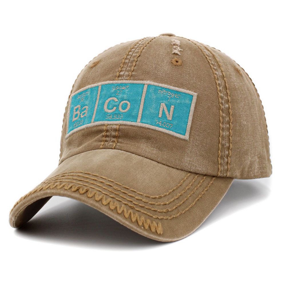 Ba Co N Periodic Table Vintage Ballcap - vælg mellem 4 farver - Baseball Cap fra Ethos hos The Prince Webshop