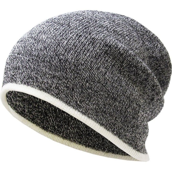 Ethos Heather Slouchy Beanie Hue - Sort Meleret - Hue fra Ethos hos The Prince Webshop