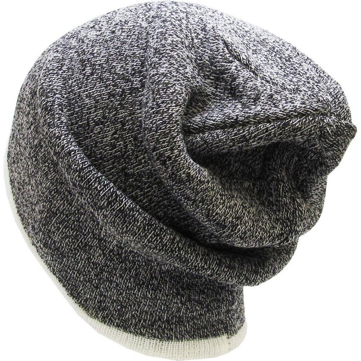 Ethos Heather Slouchy Beanie Hue - Sort Meleret - Hue fra Ethos hos The Prince Webshop