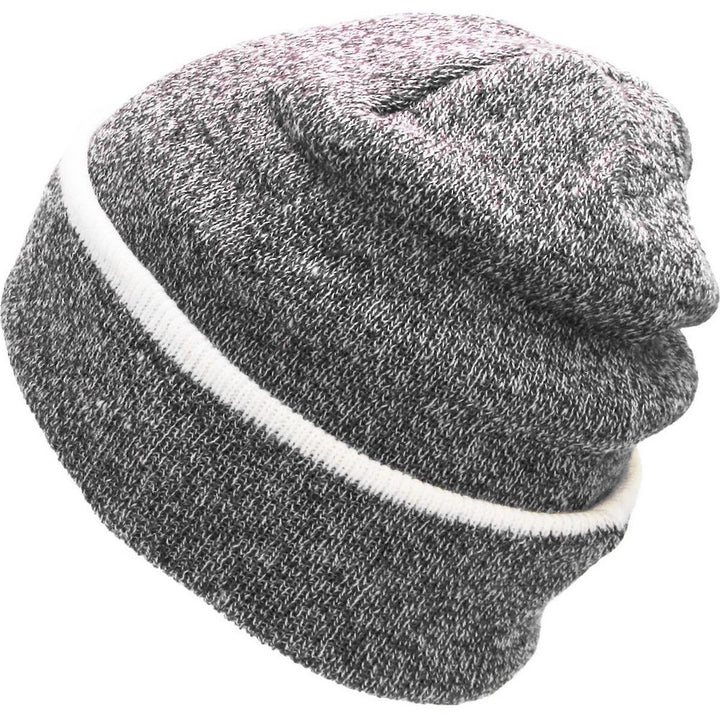 Ethos Heather Slouchy Beanie Hue - Sort Meleret - Hue fra Ethos hos The Prince Webshop