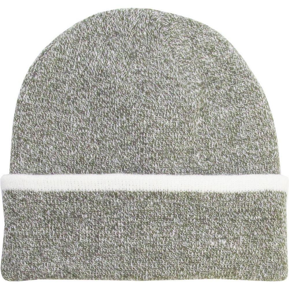 Ethos Heather Slouchy Beanie Hue - Grøn Meleret - Hue fra Ethos hos The Prince Webshop