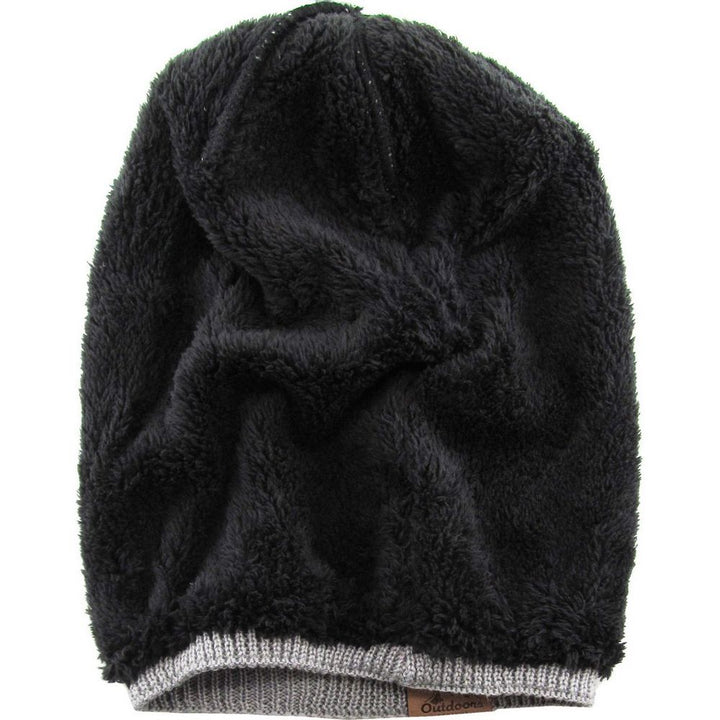 THICK OVERSIZED SLOUCH BEANIE SHERPA FLEECE LINED - Lysegrå Hue - Hue fra Ethos hos The Prince Webshop