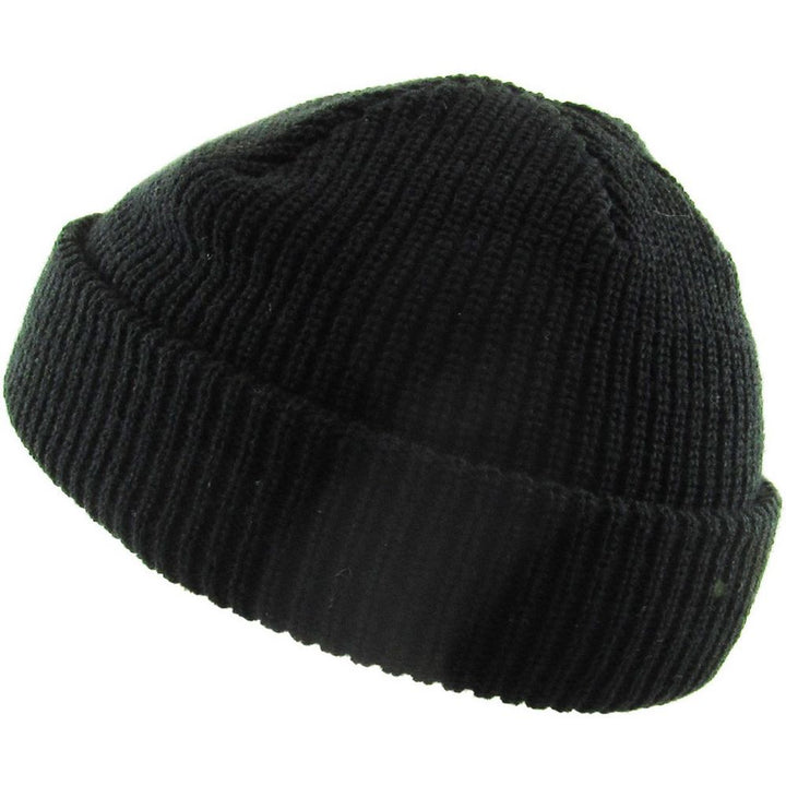 Ethos FISHERMAN BEANIE - SORT acryl hue i klassisk fisker stil - Hue fra Ethos hos The Prince Webshop