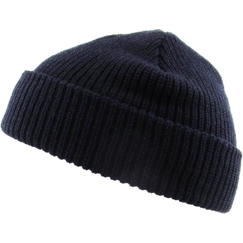 Ethos FISHERMAN BEANIE - BLÅ acryl hue i klassisk fisker stil - Hue fra Ethos hos The Prince Webshop