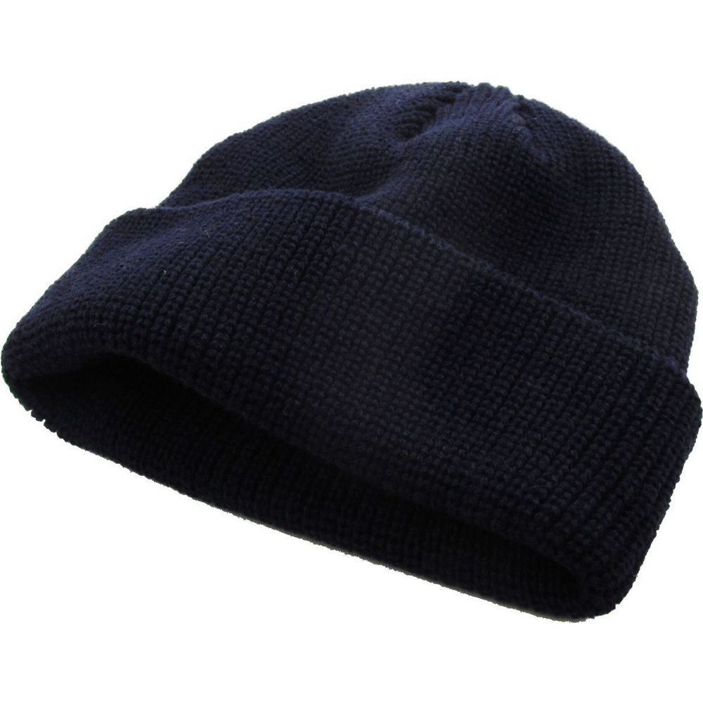 Ethos FISHERMAN BEANIE - BLÅ acryl hue i klassisk fisker stil - Hue fra Ethos hos The Prince Webshop