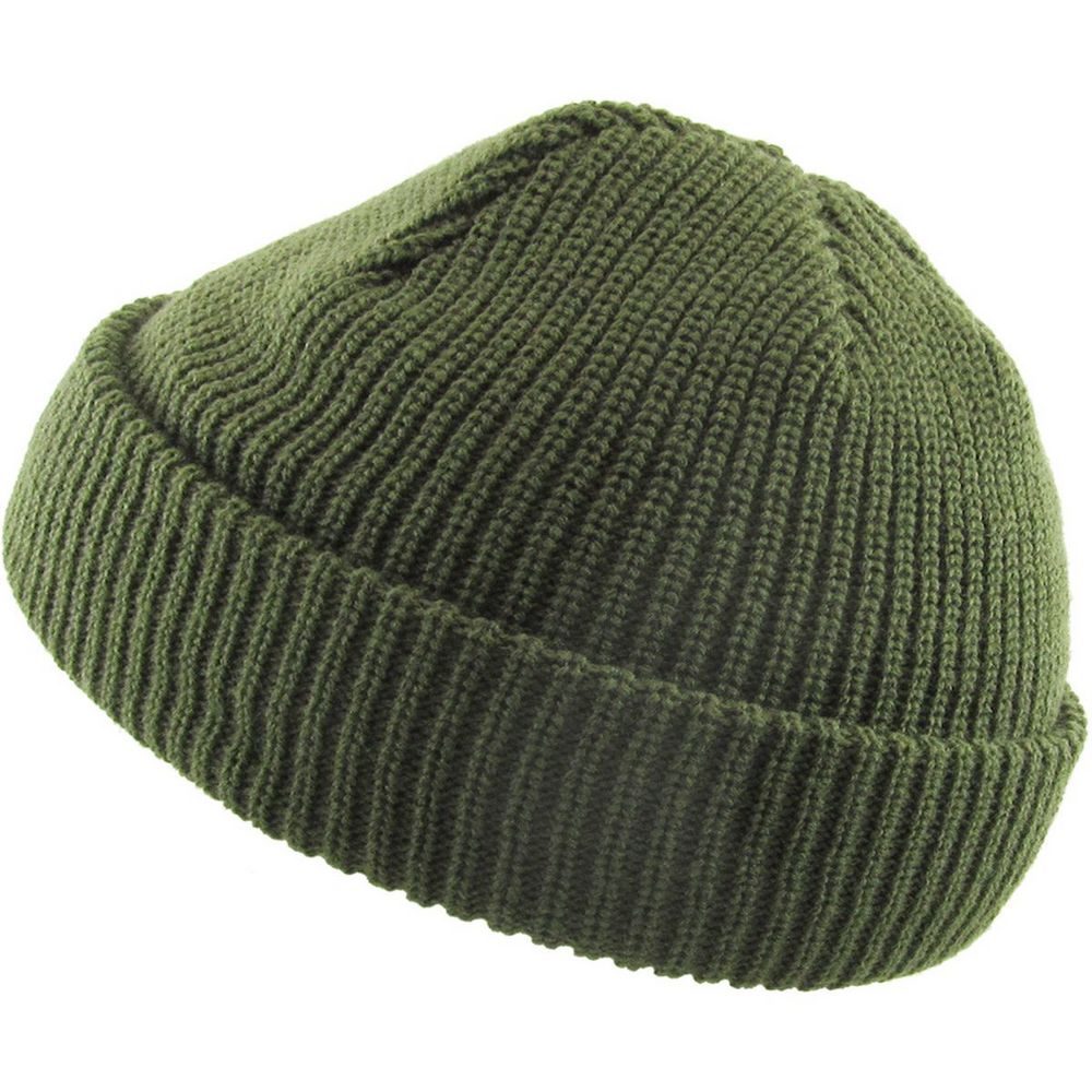 Ethos FISHERMAN BEANIE - GRØN acryl hue i klassisk fisker stil - Hue fra Ethos hos The Prince Webshop