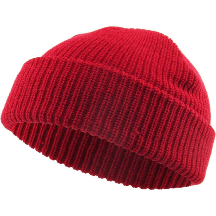 Ethos FISHERMAN BEANIE - RØD acryl hue i klassisk fisker stil - Hue fra Ethos hos The Prince Webshop