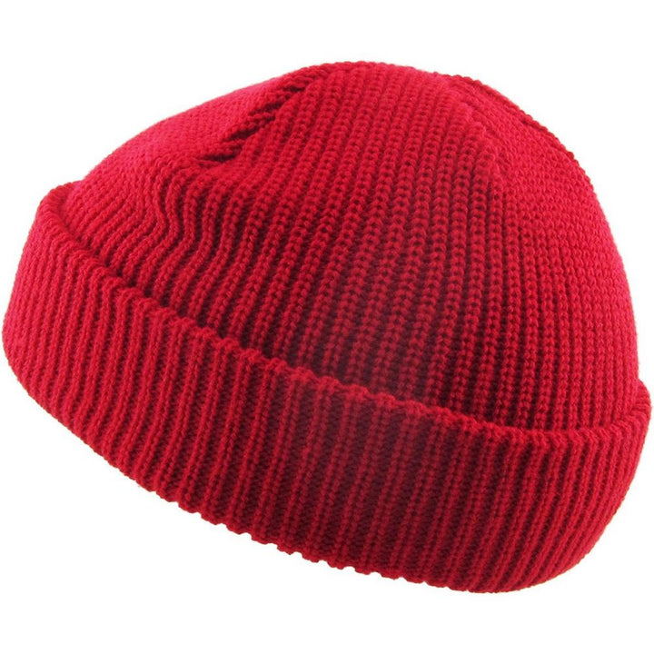 Ethos FISHERMAN BEANIE - RØD acryl hue i klassisk fisker stil - Hue fra Ethos hos The Prince Webshop