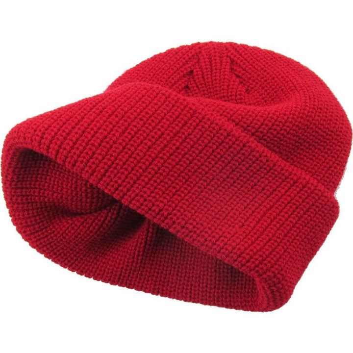 Ethos FISHERMAN BEANIE - RØD acryl hue i klassisk fisker stil - Hue fra Ethos hos The Prince Webshop