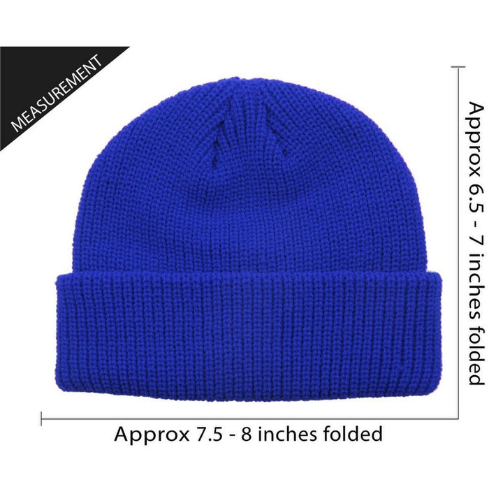 Ethos FISHERMAN BEANIE - KONGEBLÅ acryl hue i klassisk fisker stil - Hue fra Ethos hos The Prince Webshop