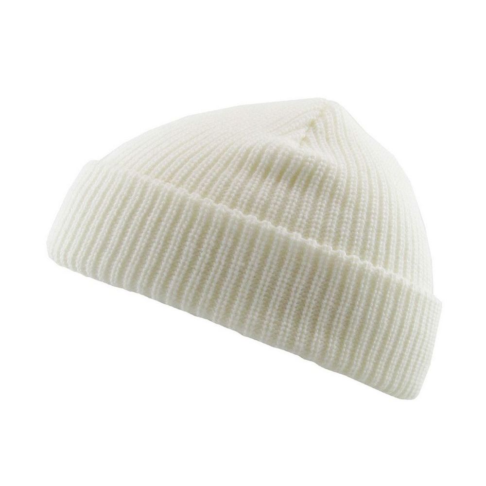 Ethos FISHERMAN BEANIE - HVID acryl hue i klassisk fisker stil - Hue fra Ethos hos The Prince Webshop