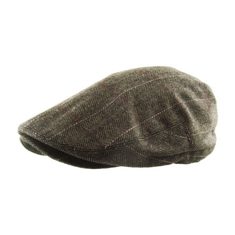 Original Bonderøvs Sixpence - Mørkebrun Sildeben - Flat Cap fra Ethos hos The Prince Webshop