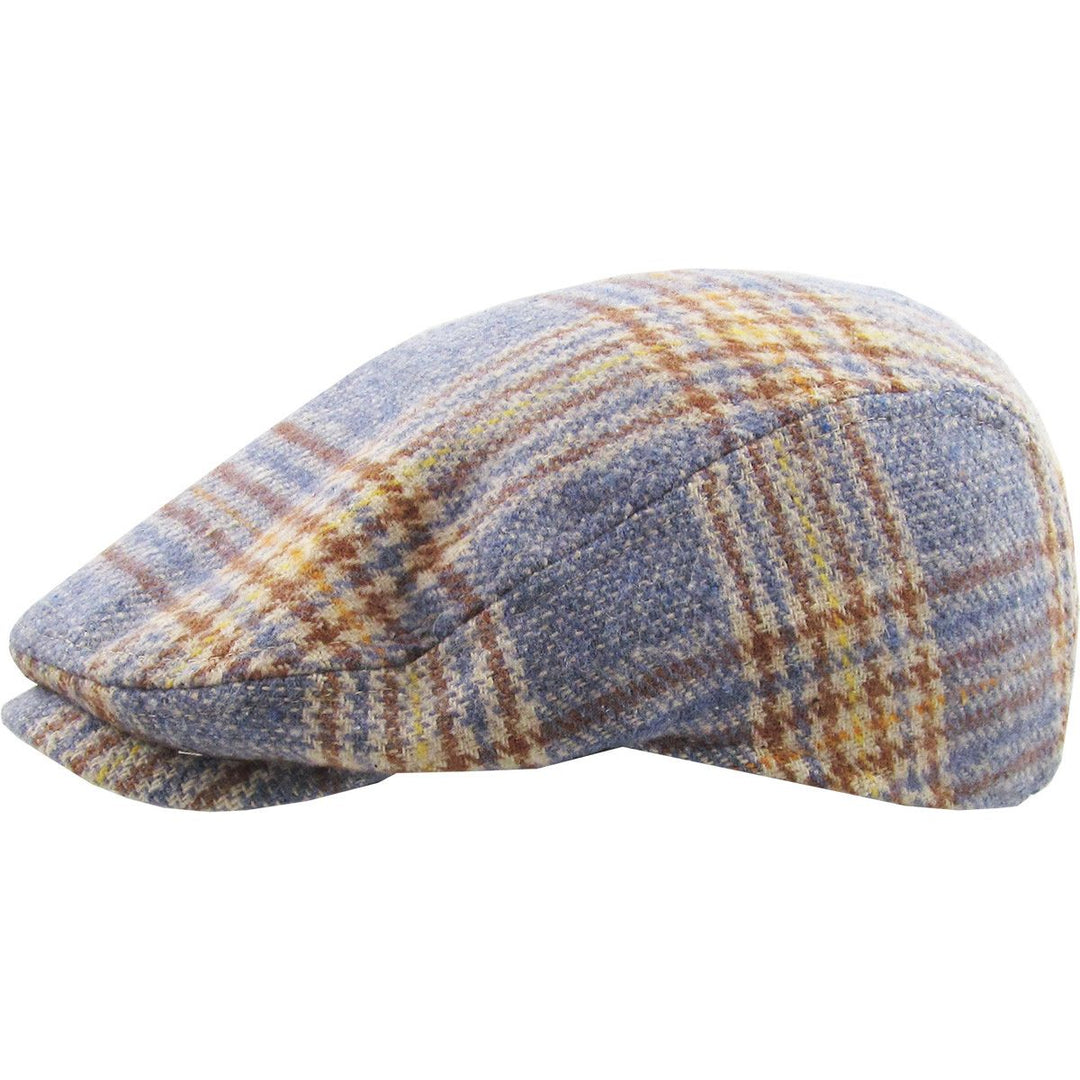 Plaid Ascot Flat Cap Blue Mix Sixpence - Flat Cap fra Ethos hos The Prince Webshop