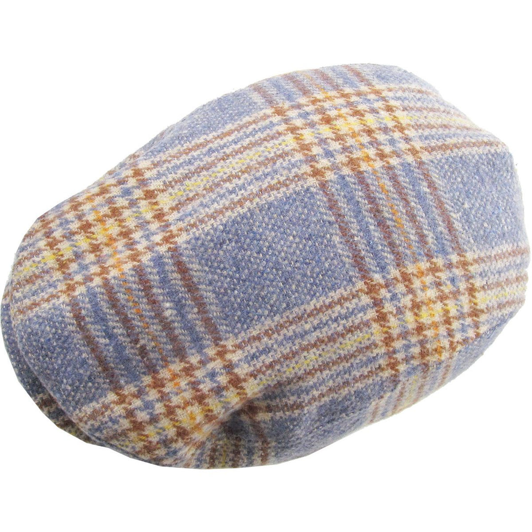 Plaid Ascot Flat Cap Blue Mix Sixpence - Flat Cap fra Ethos hos The Prince Webshop