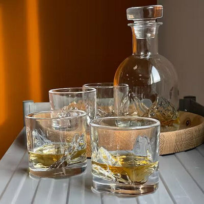 Liiton Grand Canyon Whiskey Glasses - Sæt af 4 Whisky Glas - Whiskey Glas fra Liiton hos The Prince Webshop
