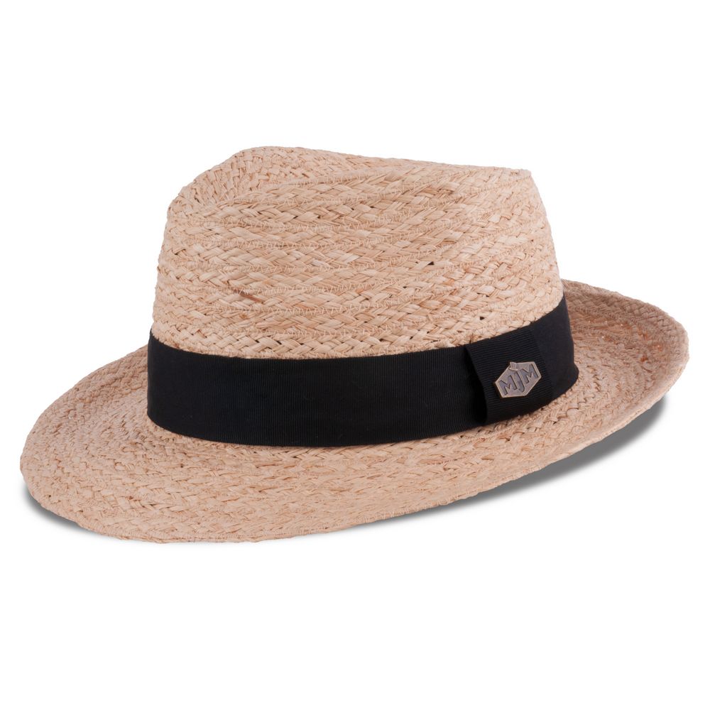 MJM Lima 58050 – Organic Raffia Fedora Stråhat - Hat fra MJM Hats hos The Prince Webshop