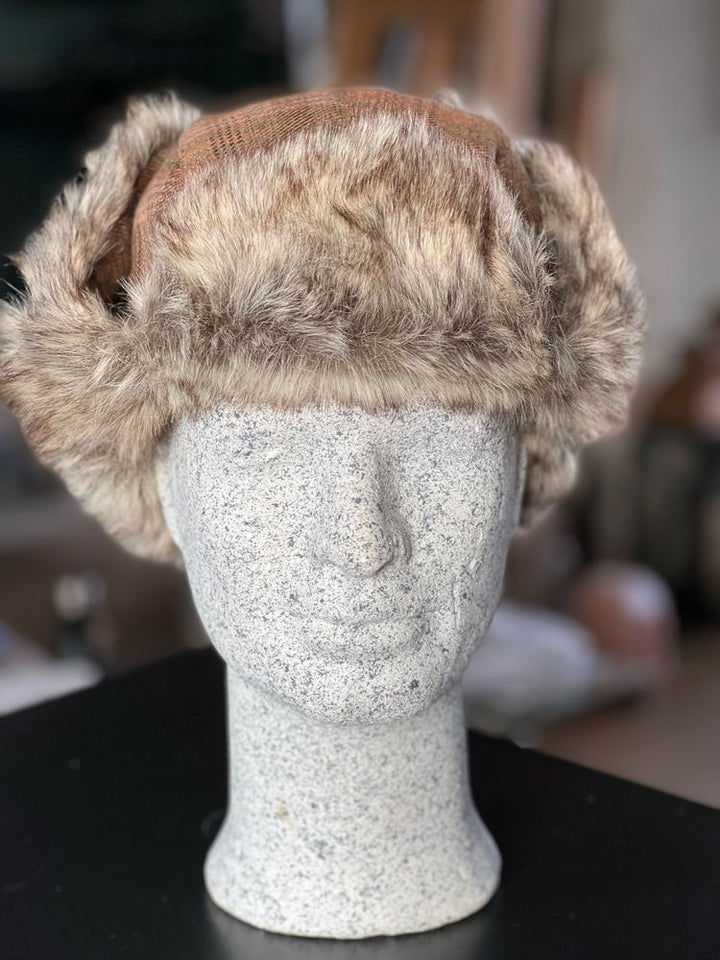 MJM Trapper Hue  Josh – Faux Fur - Brown Check - Hue fra MJM Hats hos The Prince Webshop