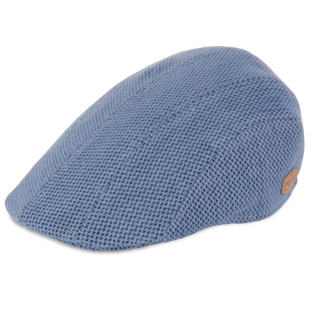 MJM Maddy Blue Cotton Flat Cap - Sommer Sixpence - Flat Cap fra MJM Hats hos The Prince Webshop